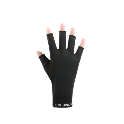 Women's Fashionable Simple Sunscreen Ice Silk Gloves - - Women Gloves & Mittens - Carvan Mart