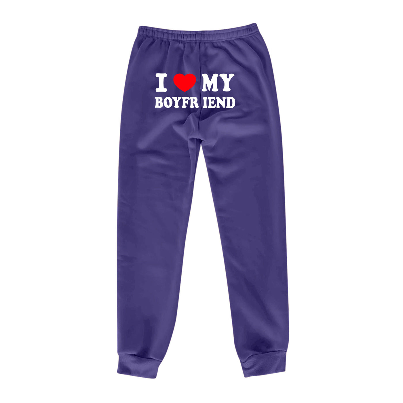 Trendy Boyfriend Sweatpants - Cozy High-Waisted Joggers with Cute Print - Carvan Mart