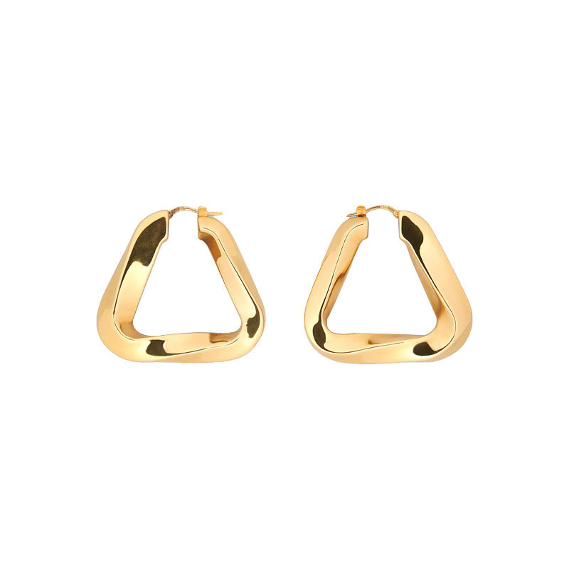 Irregular Eardrop Earring Female Ins Style Personality Simple - Carvan Mart