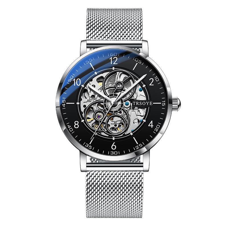 Men's Hollow Luminous Automatic Mechanical Watch - Carvan Mart