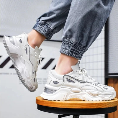 Chunky Dad Sneakers - Stylish Lightweight Trainers with High Arch Support - Carvan Mart