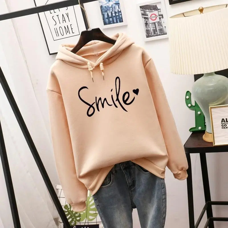 Fashion Trend Pullover Simple Round Neck Shirt Long-sleeved Lettered Loose Sweater