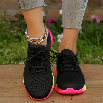 Vibrant Running Shoes | Colorful Breathable Athletic Sneakers for Daily Workout - Carvan Mart