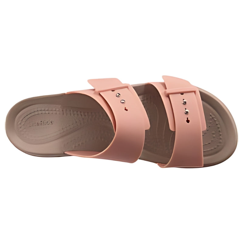 Crocs Women's Brooklyn Buckle Low Wedge Sandals - - Women's Sandals - Carvan Mart