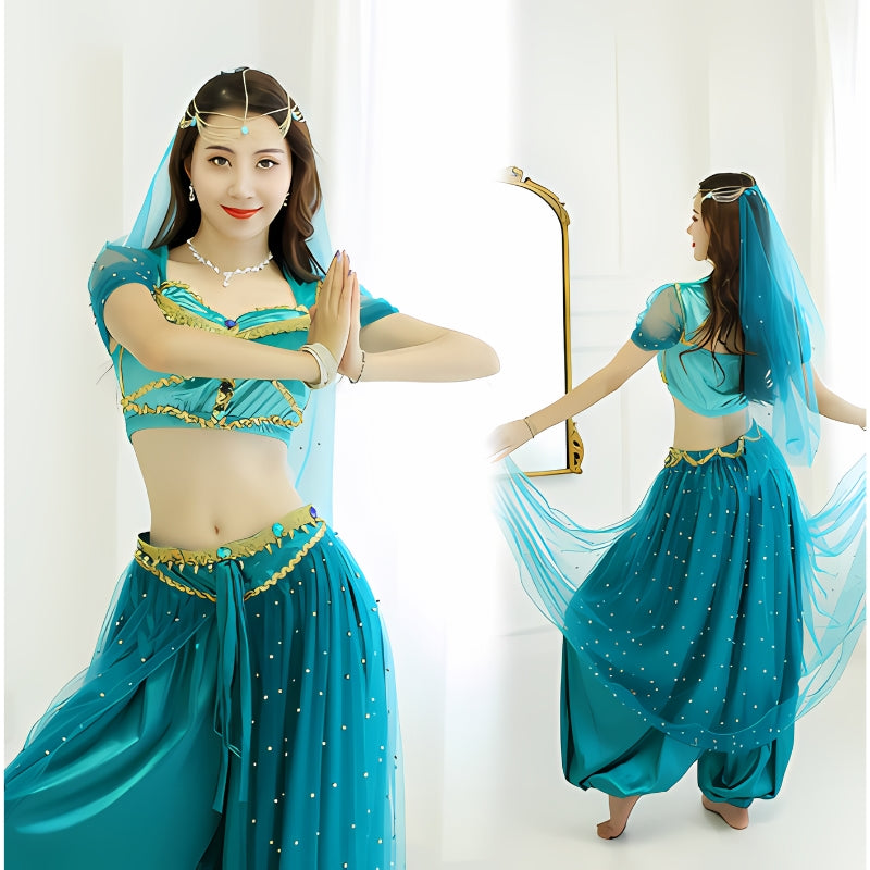 Cosplay Three Piece Costume Female Belly Dance Performance - - Prom Dresses - Carvan Mart