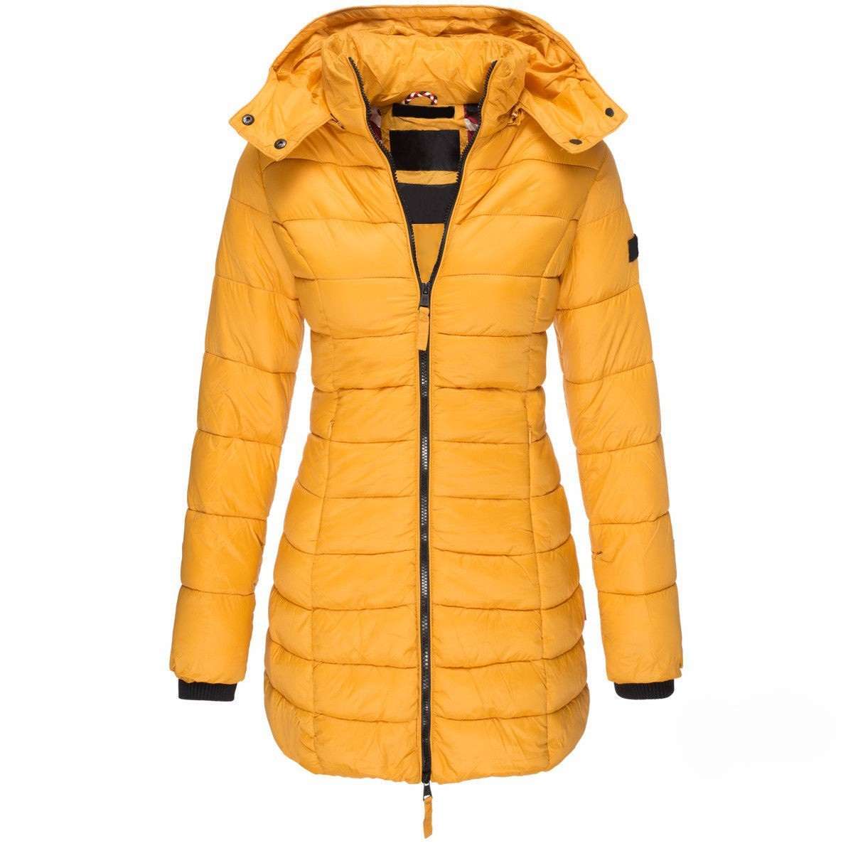 Women's Cotton Winter Parka with Hood - - Women's Coats & Jackets - Carvan Mart