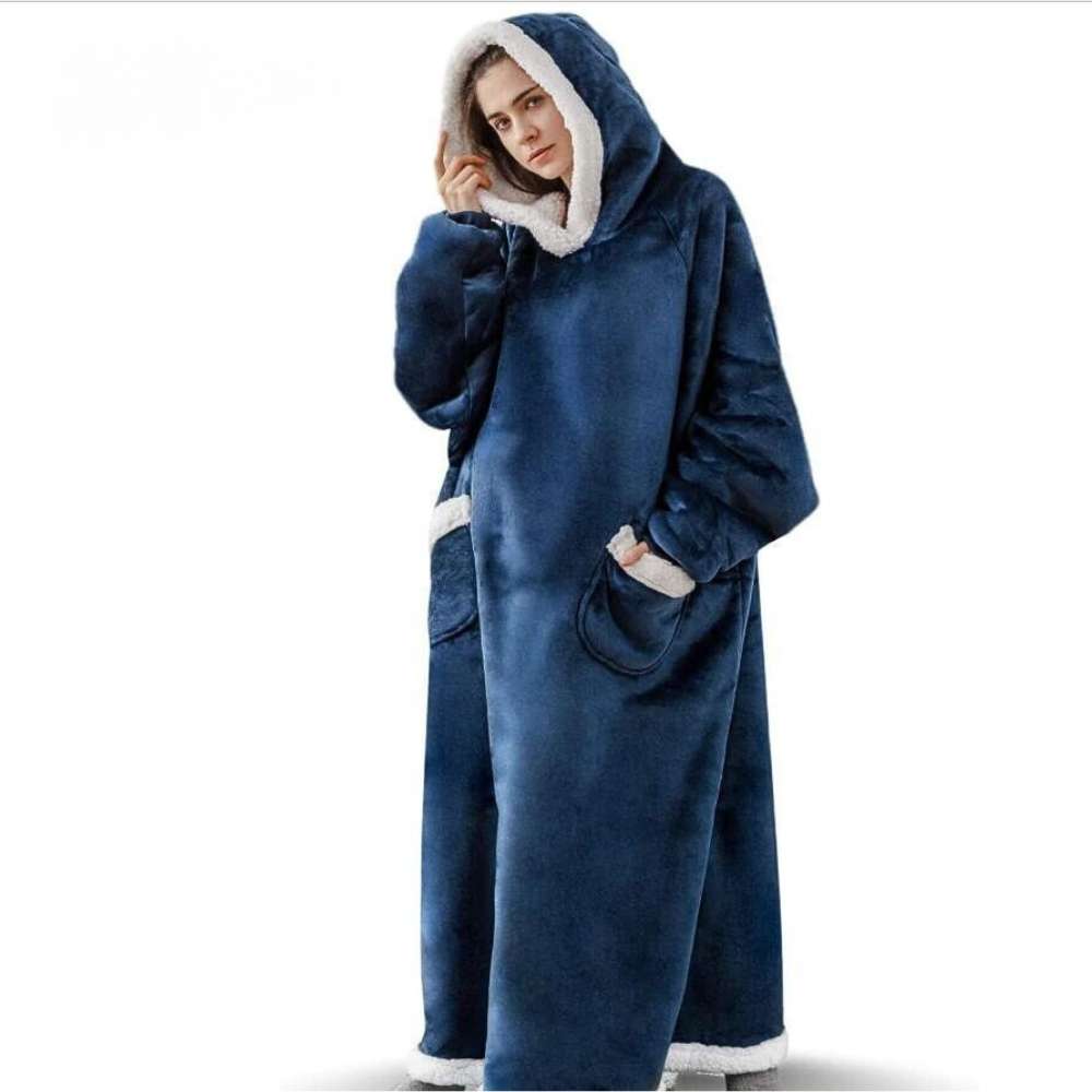 Winter TV Hoodie Blanket Women Men Oversized Pullover With Pockets - - Women's Hoodies & Sweatshirts - Carvan Mart