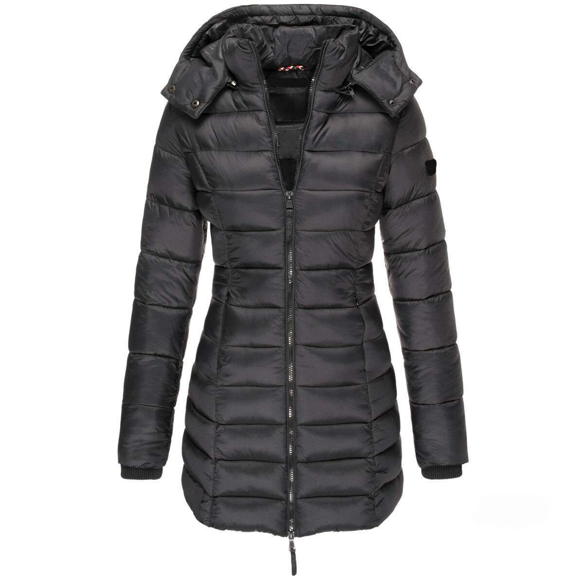 Women's Cotton Winter Parka with Hood - - Women's Coats & Jackets - Carvan Mart