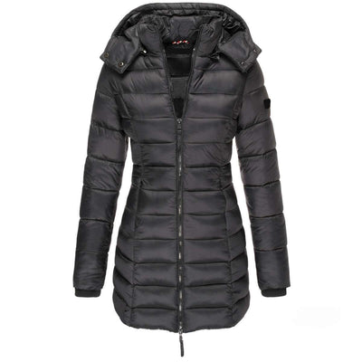 Women's Cotton Winter Parka with Hood - Carvan Mart