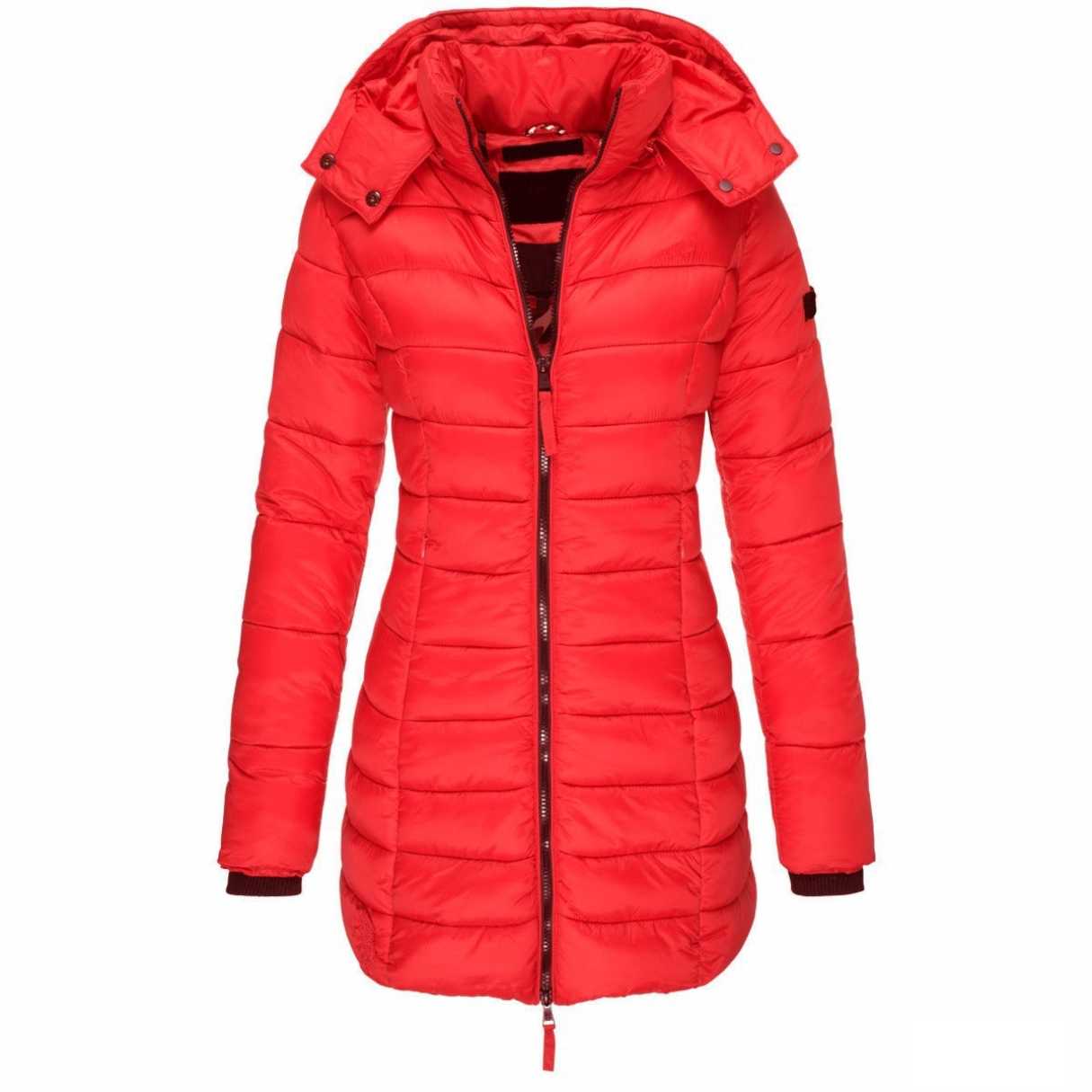 Women's Cotton Winter Parka with Hood - Carvan Mart