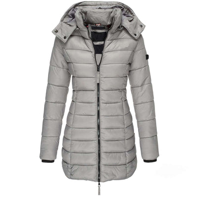 Women's Cotton Winter Parka with Hood - Carvan Mart