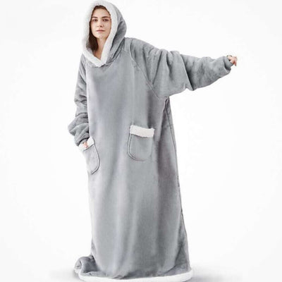 Winter TV Hoodie Blanket Women Men Oversized Pullover With Pockets - Carvan Mart