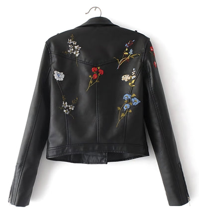 Loose Leather Bomber Jacket - Carvan Mart