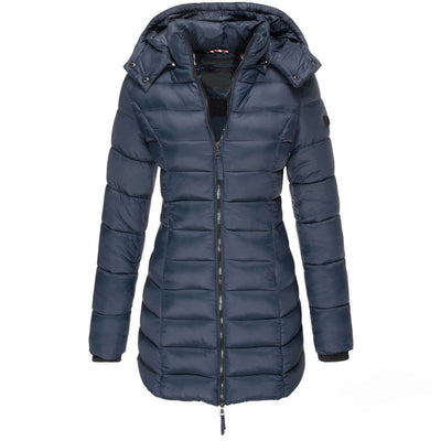 Women's Cotton Winter Parka with Hood - Carvan Mart