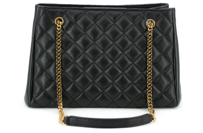 Versace Elegant Quilted Nappa Leather Tote Bag - - - Versace