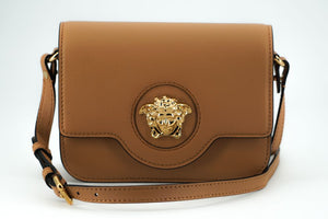 Versace Elegant Calf Leather Shoulder Bag in Brown - Brown - - Versace