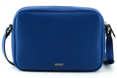 Versace Elegant Blue Calf Leather Camera Case Bag - - - Versace