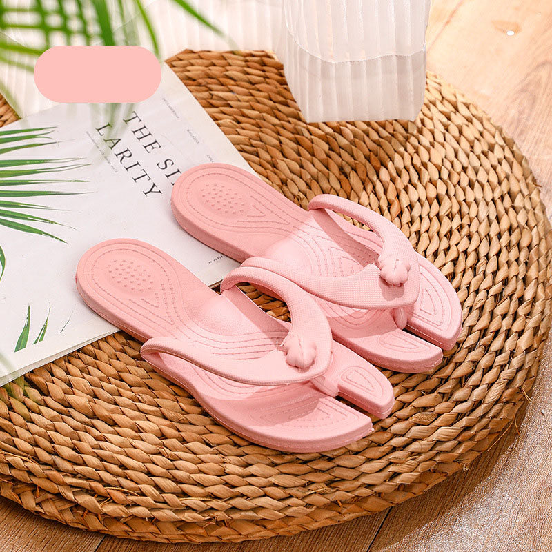 Folding Slipper Travel Portable Flip Flops Soft Sole Beach Couple Shoes - Carvan Mart