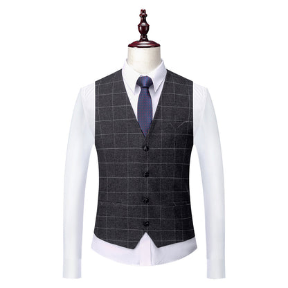 Men's Business Suits Korean Version Slim Wedding Groom Suit Men - Carvan Mart Ltd