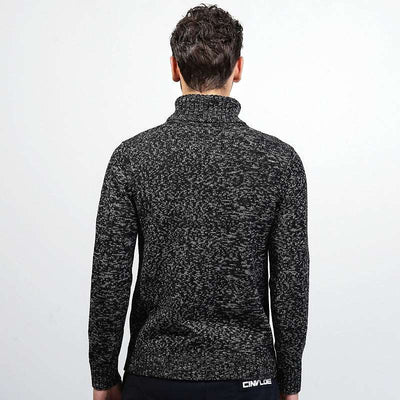 Winter Men's Sweater Knit Turtleneck Sweater - Carvan Mart