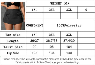 Plus Size Women's Clothes Autumn And Winter Elastic Waist Overalls Straight Shorts - Carvan Mart