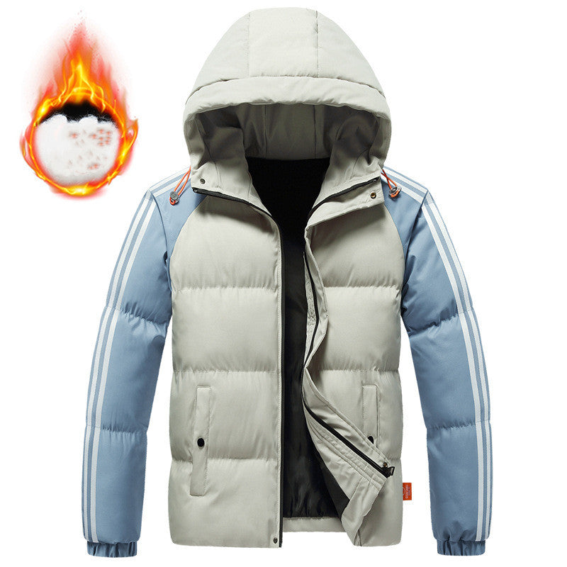 Men's Casual Warm Cotton Padded Jacket - Carvan Mart