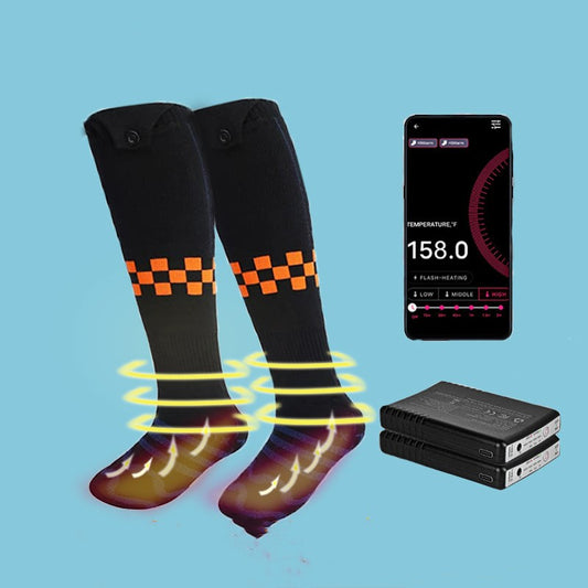 Heated Socks for Men Women Intelligent Electric Heating App Socks Washable Winter Warm Socks