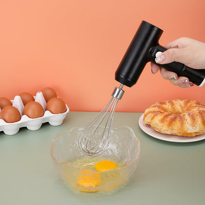 Electric Egg Beater With 2 Wire Beaters Portable Food Blender Whisk 3 Speeds Handheld Food Mixer ,USB Rechargeable Handheld Egg Beater - Carvan Mart