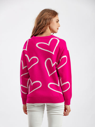European And American Knitwear Sweater Love Short Cardigan - Carvan Mart