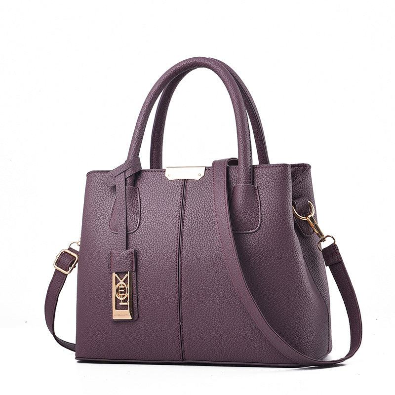 Large Tote Bags For Women Work Handbag Roomy Fashion Satchel Shoulder bags - Dark Purple - Shoulder Bags - Carvan Mart