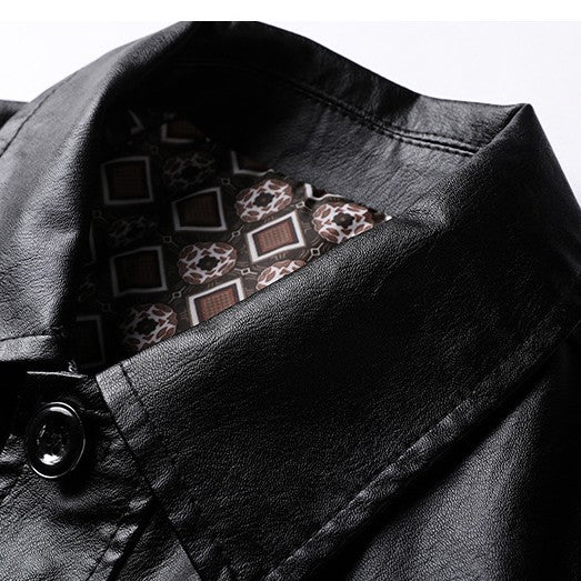 Autumn New Young And Middle-aged Leather Jacket - - Genuine Leather - Carvan Mart