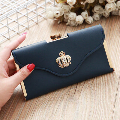 Women Short Small Money Purse Wallet Ladies PU Leather Folding Coin Card Holder - Carvan Mart