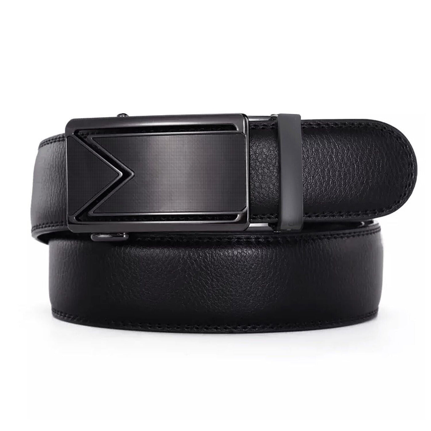 Men's Ratchet Belt Leather Mens Belt With Slide Buckle Ratchet Belts For Men USA - - Men's Belts - Carvan Mart