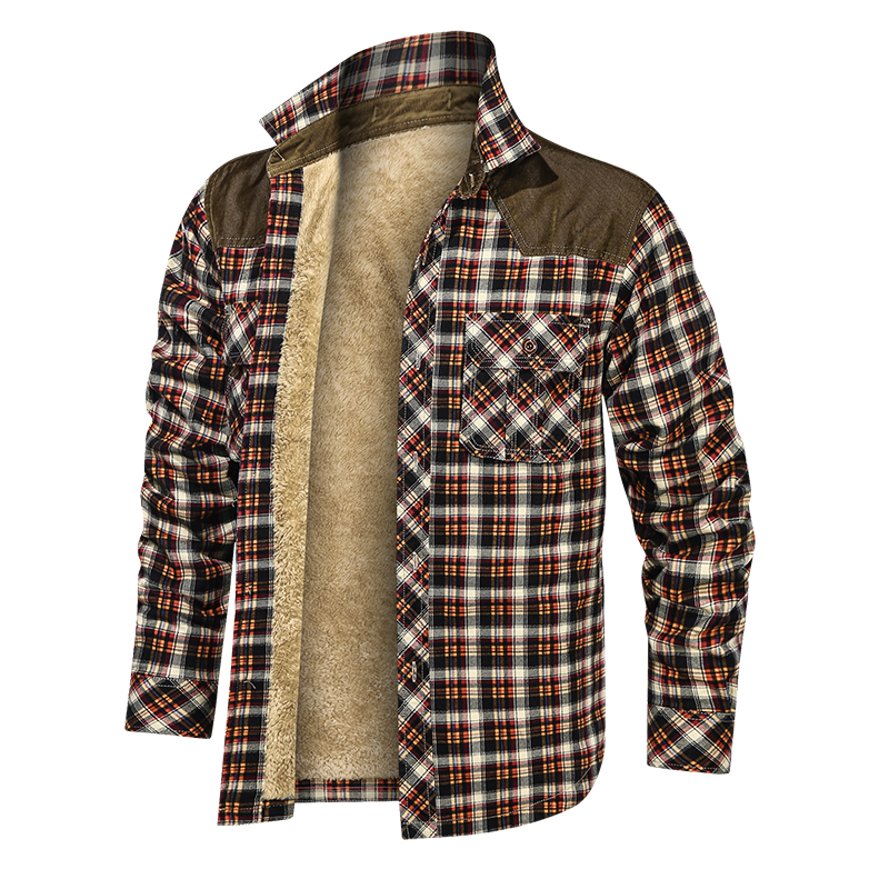 Winter Men Warm Jacket Fleece Thick Slim Fit Jacket - Carvan Mart