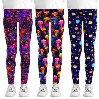 Digital Printing Leggings Girls Leggings Thin Stretch Pants - Carvan Mart