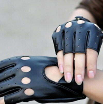 Hollow Fashion Motorcycle Half-finger Gloves - Carvan Mart