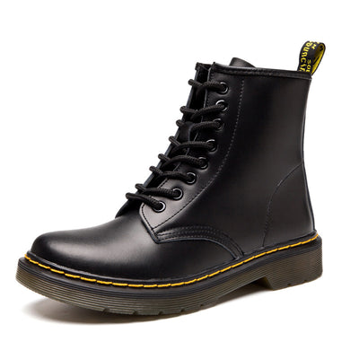 SMOOTH LEATHER LACE UP Martens Boots - Carvan Mart