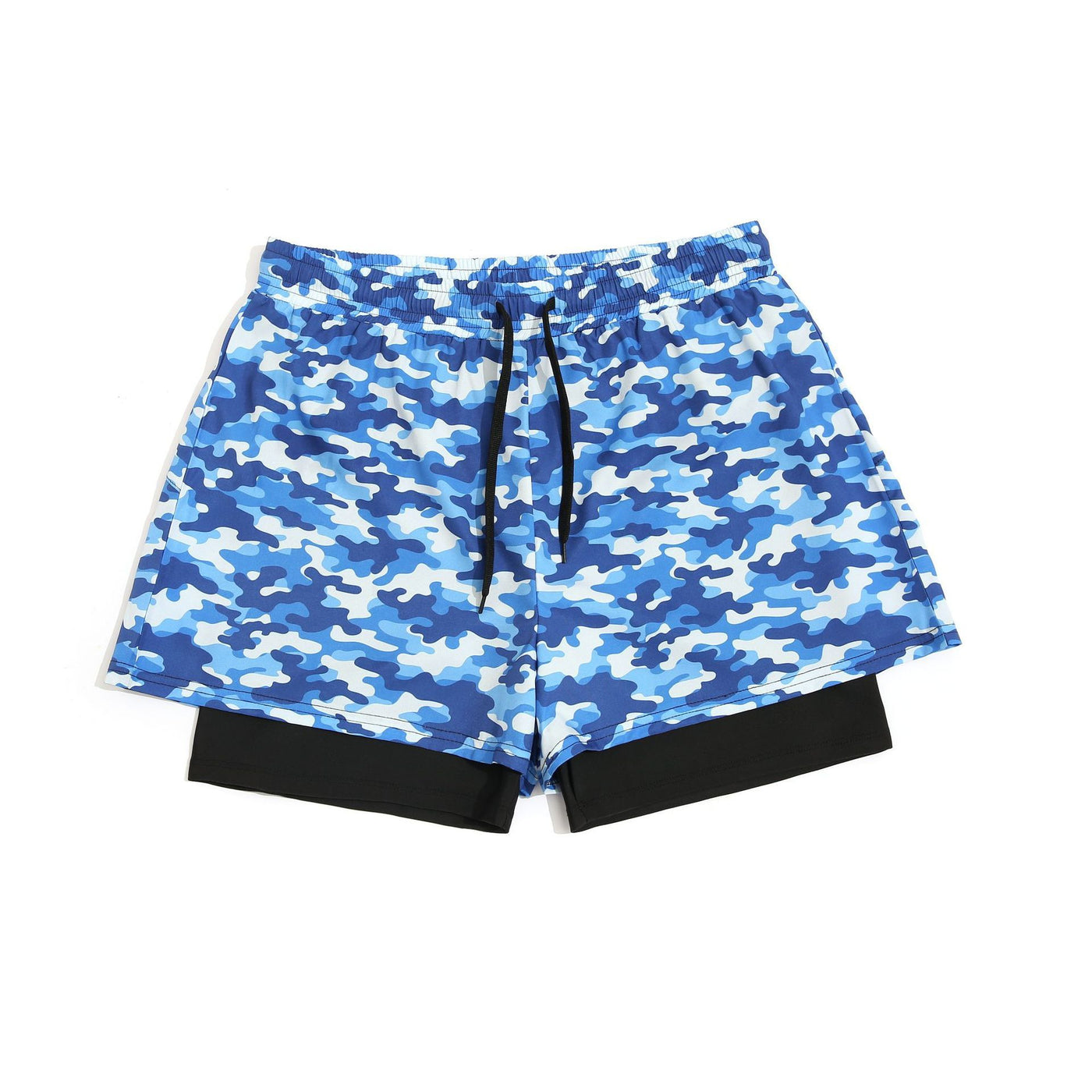 Loose Swimming Trunks Men's Summer Printed Double Layer Beach Shorts - Carvan Mart