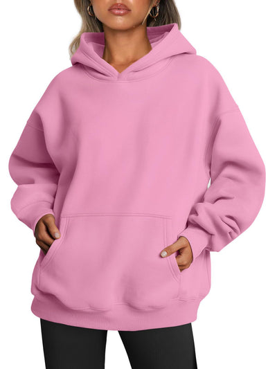 Women's Oversize Hoodies Fleece Loose Sweatshirts With Pocket Pullover Hoodies Sweater - Carvan Mart