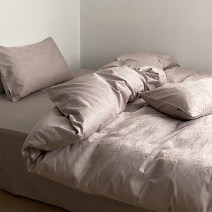 Long Velvet Jacquard Four Piece Pure Cotton Duvet Cover - Carvan Mart