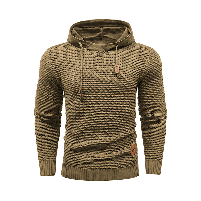 Men's Outdoor Sports Hoodies Solid Color Casual Hoodies - Carvan Mart