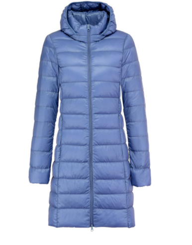 Mid-Length Light Drop-Off Hat Duck Down Jacket - Carvan Mart