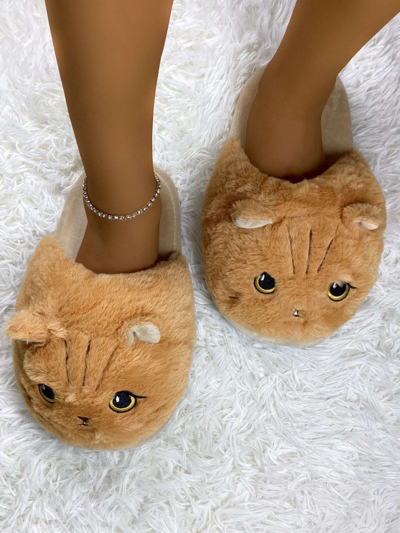 Cute Cartoon Coffee Cat Half Slippers - Carvan Mart