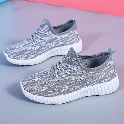 Fashionable Casual Coconut Soft Sole Running Shoes - Quick Drying Breathable Sports Shoes - Gray - Women's Shoes - Carvan Mart