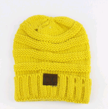 CC Beanies Winter Hats - Yellow - Women's Hats & Caps - Carvan Mart