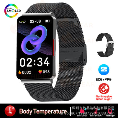 Smart Watch Health Smart Bracelet - Black Mesh - Men's Watches - Carvan Mart