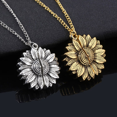 You Are My Sunshine Sunflower Necklace - - Necklaces - Carvan Mart