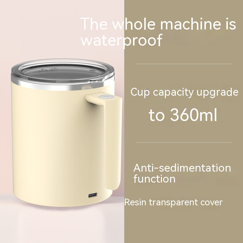 Portable Smart Magnetic Automatic Mixing Coffee Cup Rechargeable Rotating Home Office Travel Stirring Cup - Carvan Mart