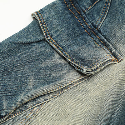Personality Denim Boot-cut Pants Men's Design Sense - Carvan Mart