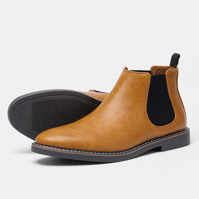 Men's Fashion Retro Cowhide Boots - Carvan Mart